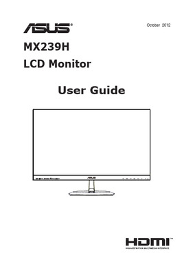 华硕MX279H液晶显示器使用说明书